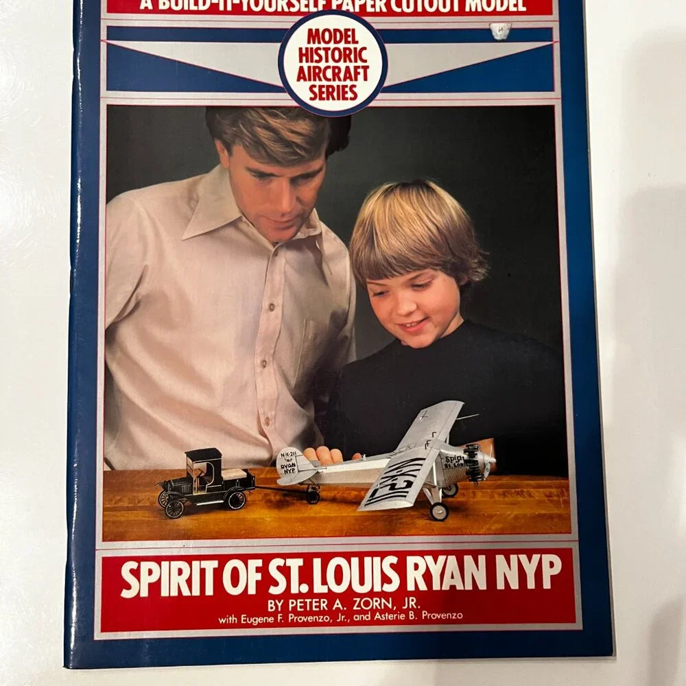 Paper Cutout Model - Spirit‎ of St. Louis - Lindbergh Plane - 1982